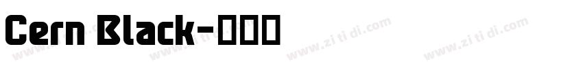Cern Black字体转换